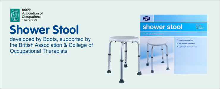 Shower stool developed by Boots
